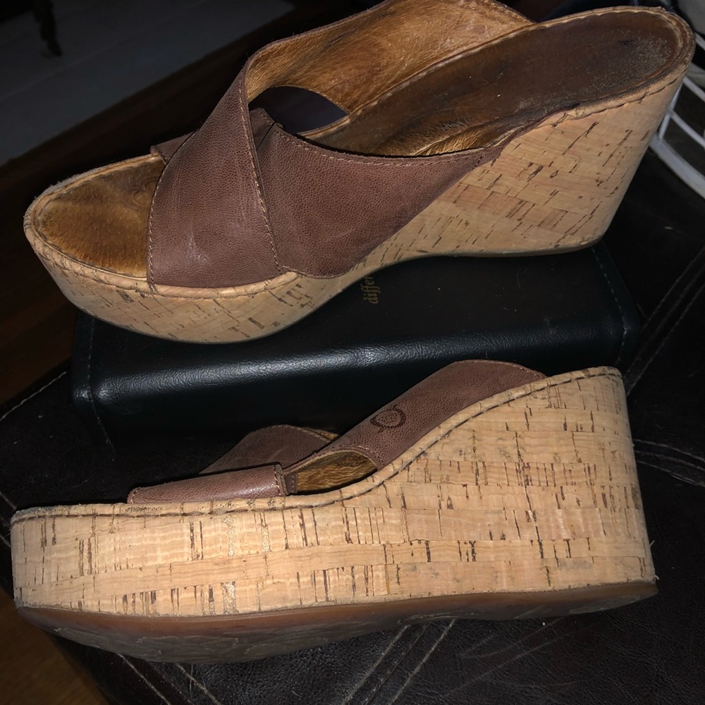 Born Wedges - brown - size 10